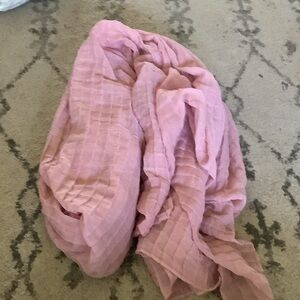 Pink Textured Scarf